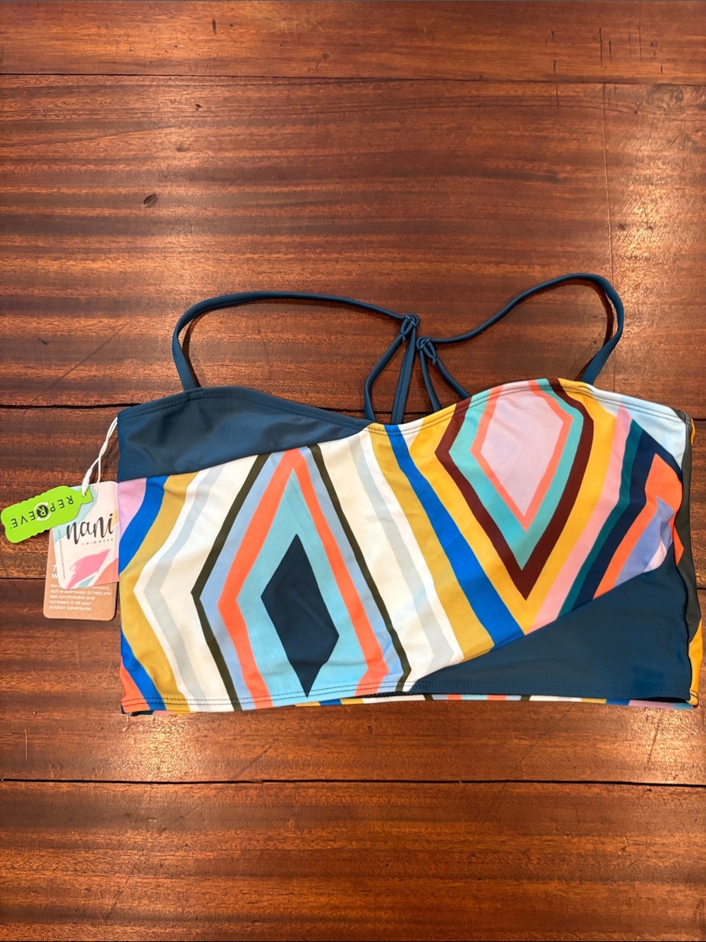 Nani Swimwear Millie Crossover Bralette Bikini Top NWT Size XL